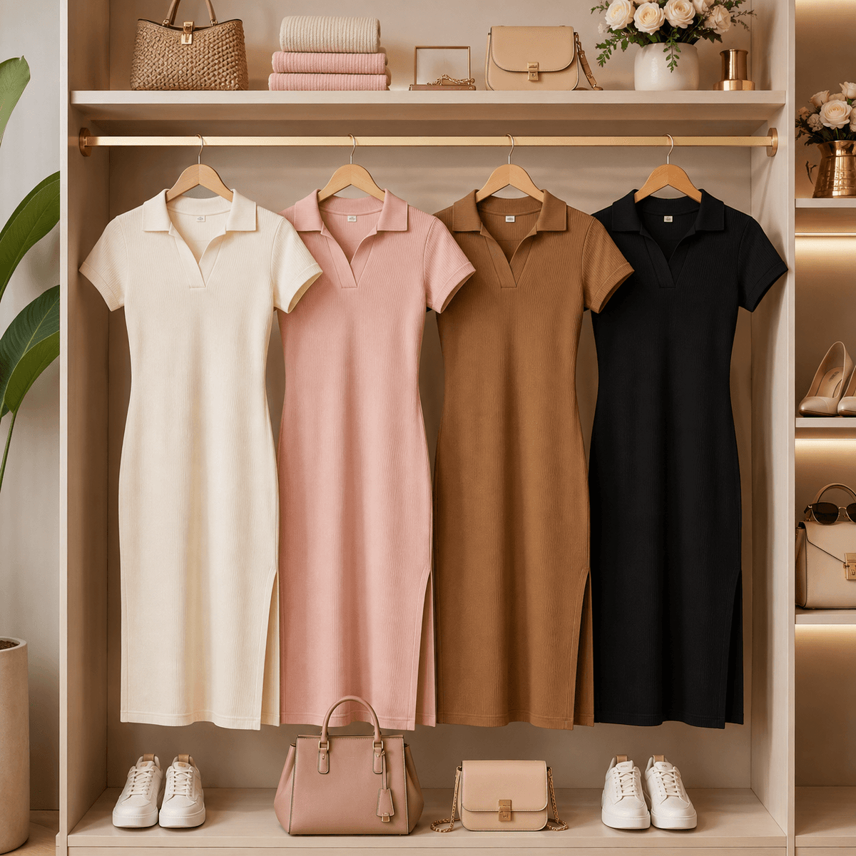 VESTIDO POLO RIB PREMIUM PARA DAMA