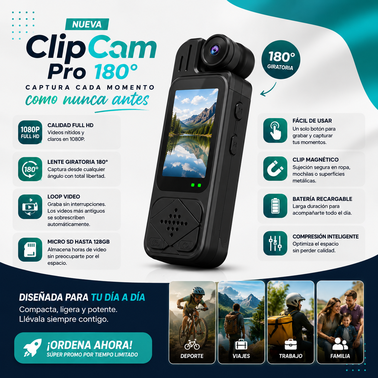 ClipCam Pro 180™