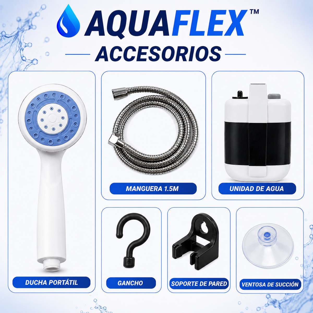 Ducha portátil AquaFlex